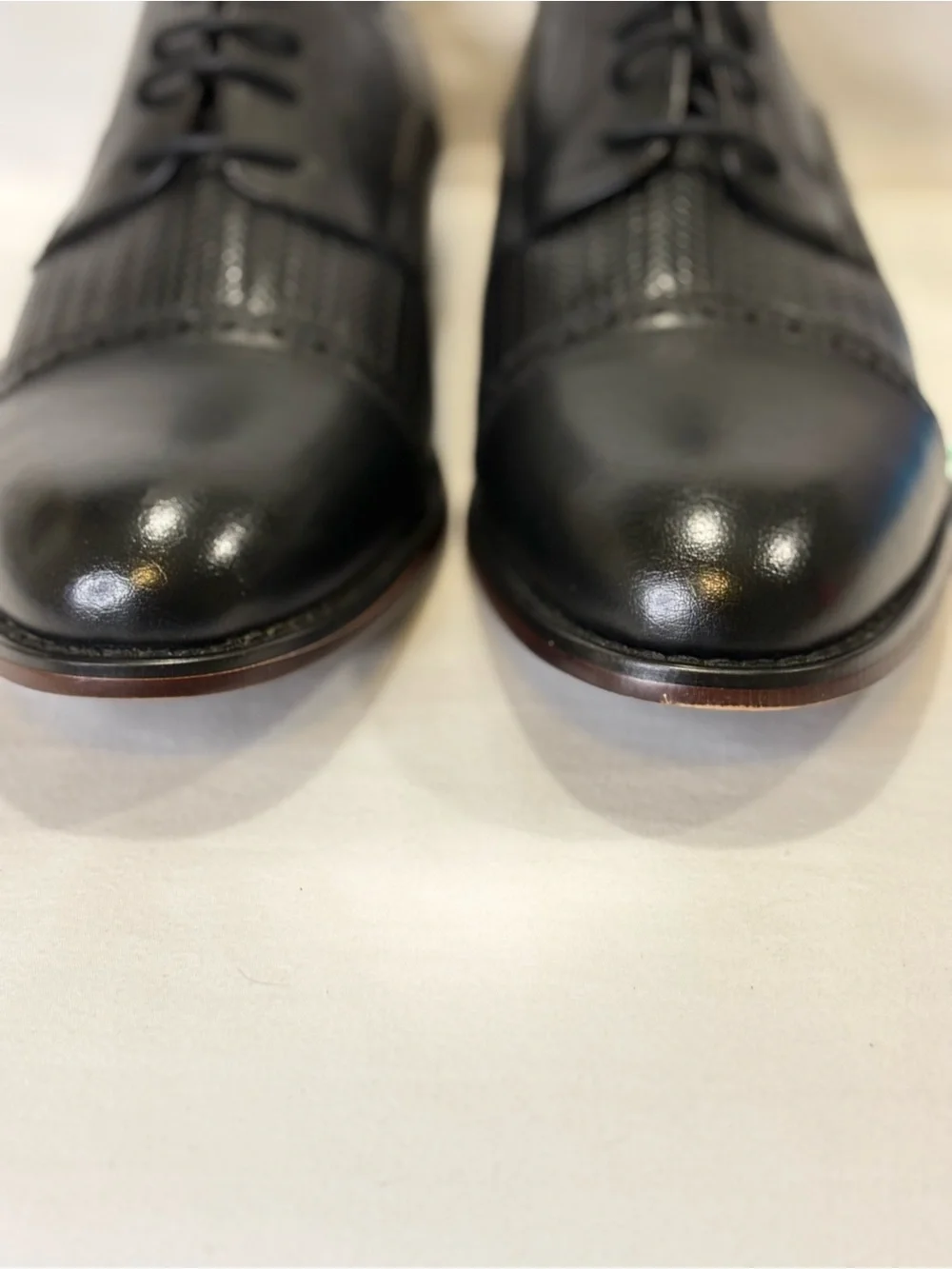 **NEW** ASHFORD HAYES Black Classic Lace-Up Dress Oxford Dress Shoes SZ 11M $99